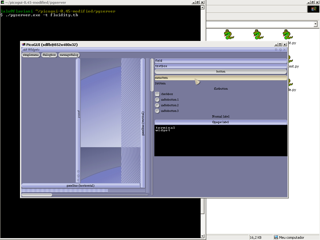PicoGUI on that other OS